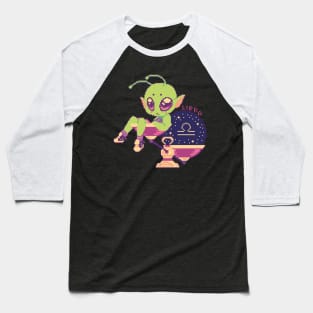 Libra - Zodiac Alien Baseball T-Shirt